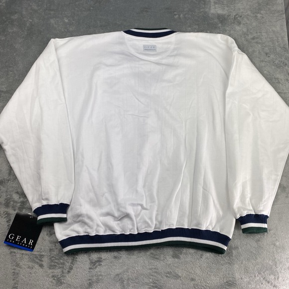 Vintage Eastern Michigan Sweatshirt Mens XL White Varsity V Neck Gear for Sports - Picture 9 of 14